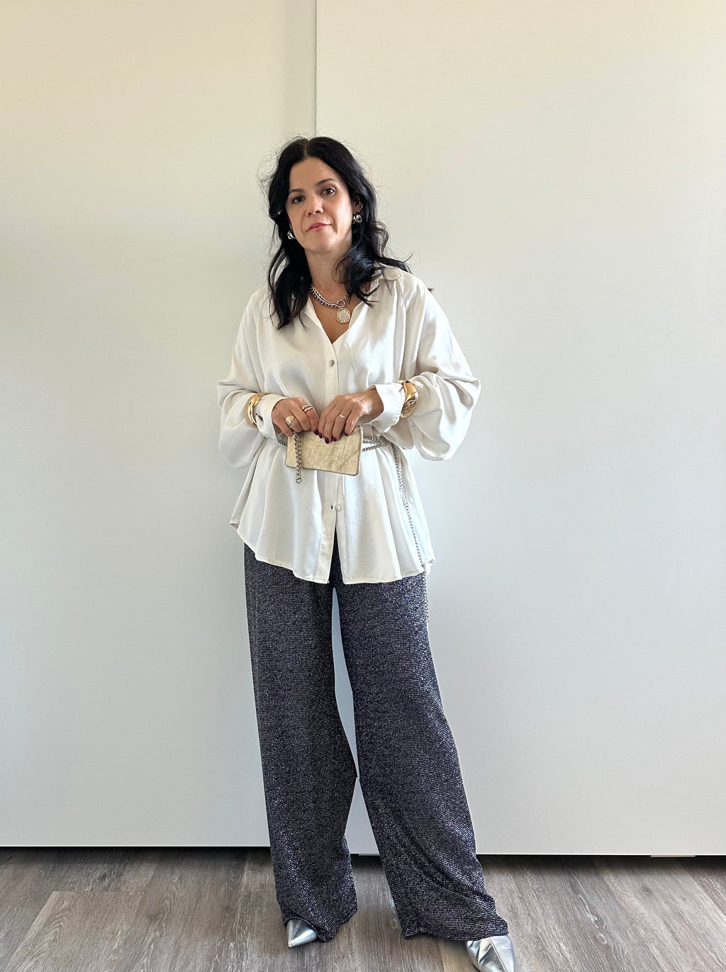 Pantalone Brillantato in Maglia