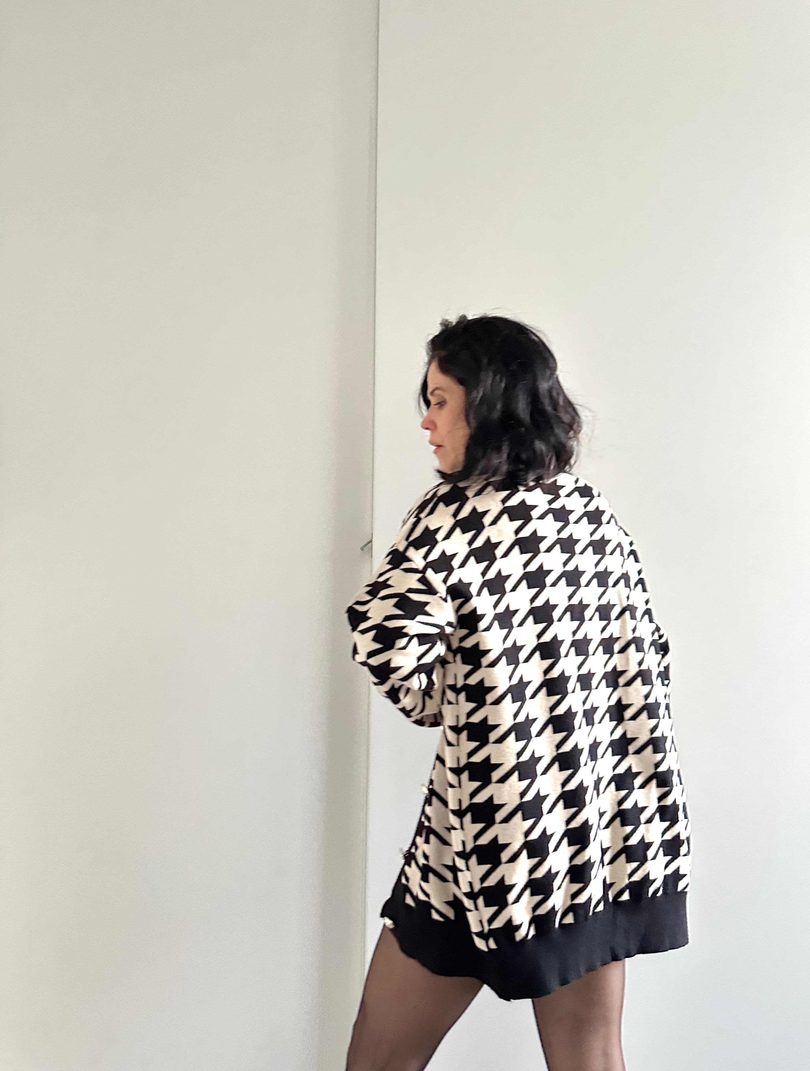 Cardigan Pied Poule