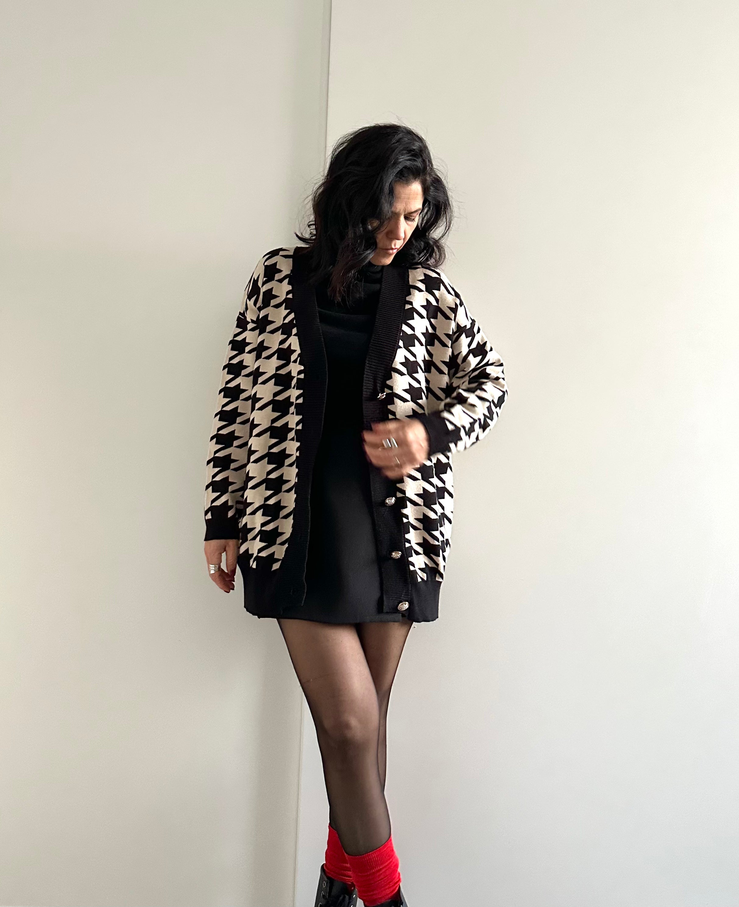 Cardigan Pied Poule