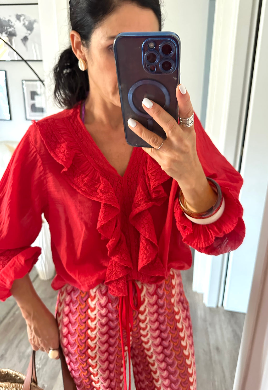 Camicia Rouches
