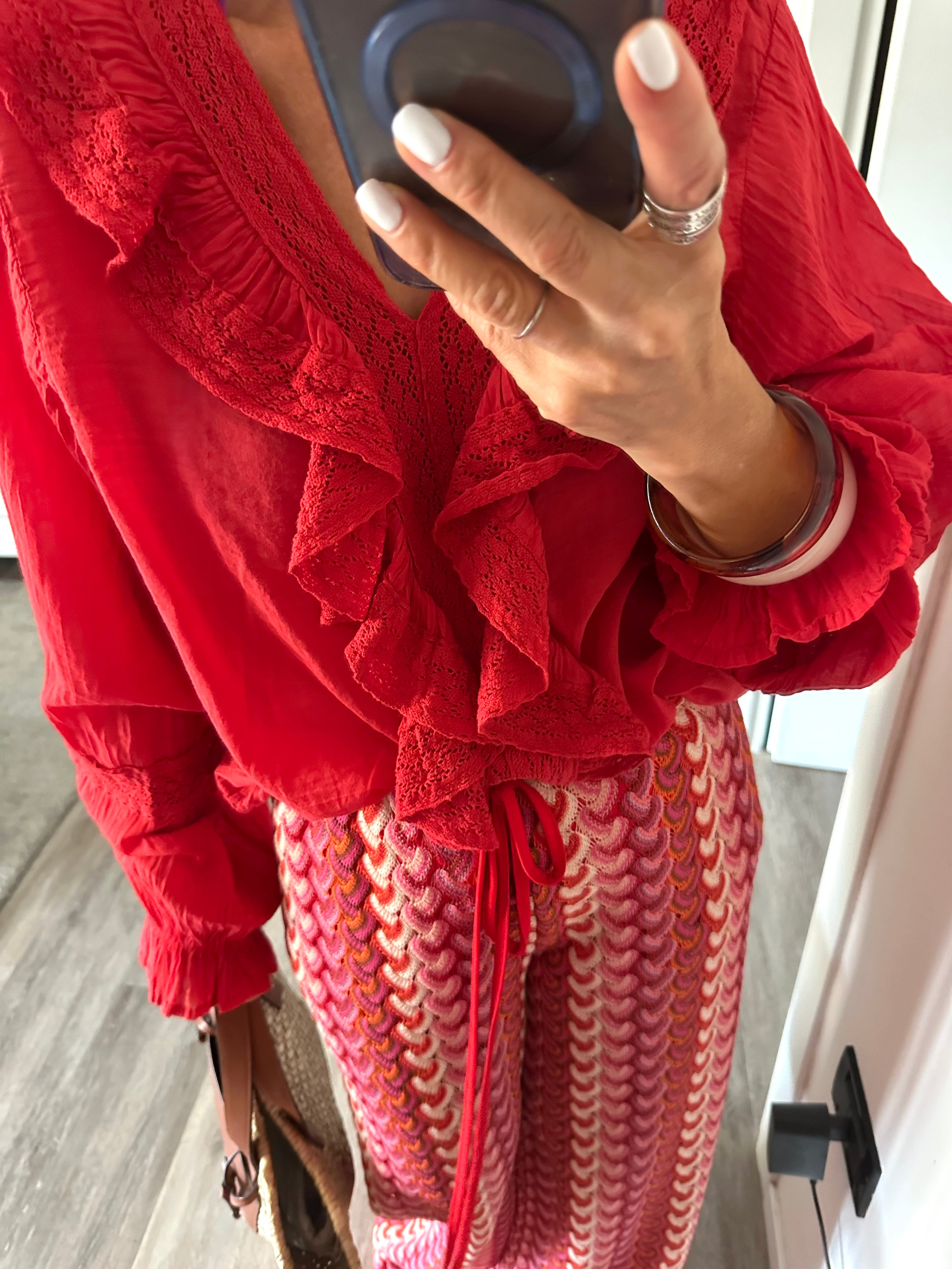 Camicia Rouches