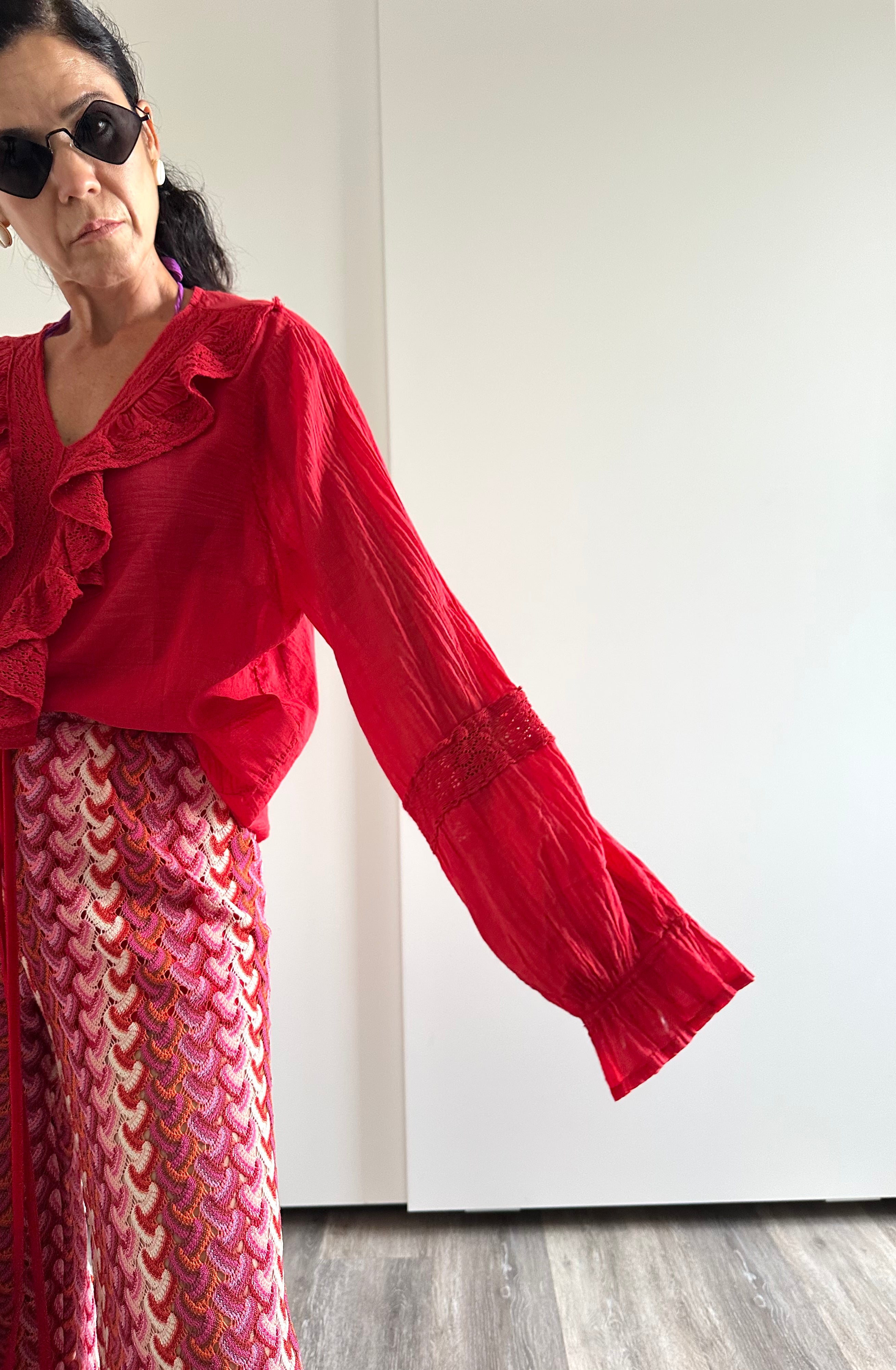 Camicia Rouches