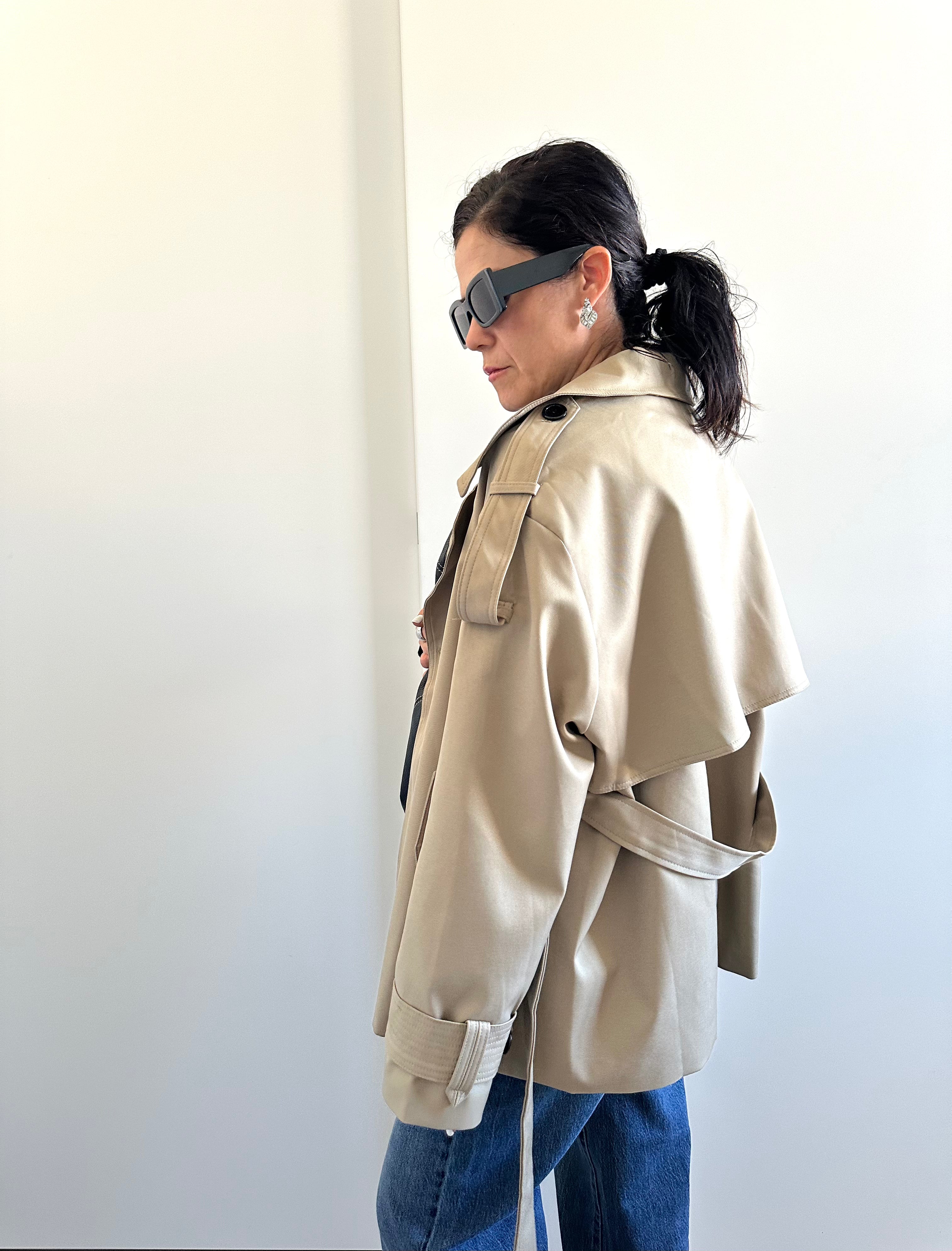 Trench corto Monterey Beige