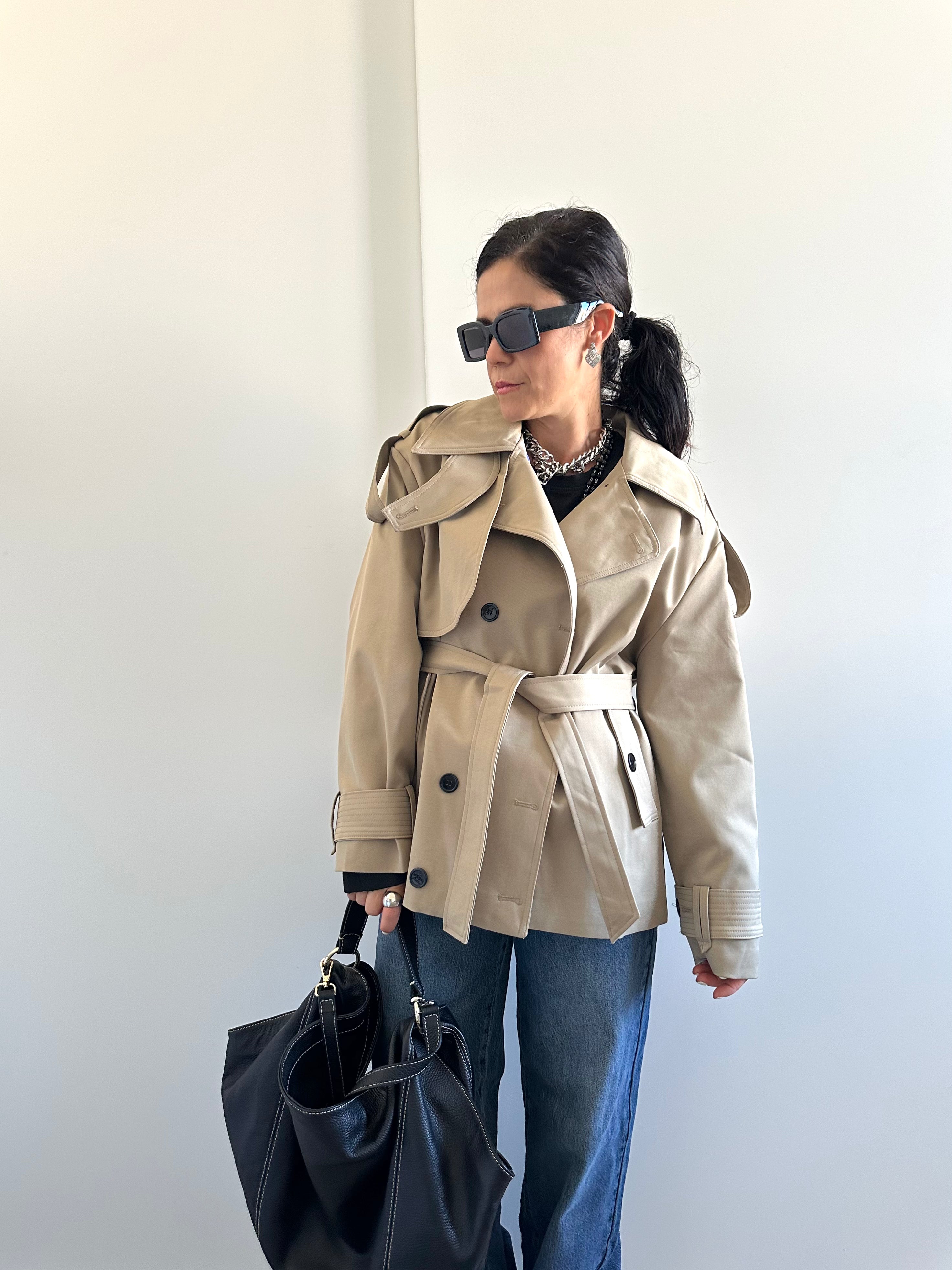 Trench corto Monterey Beige