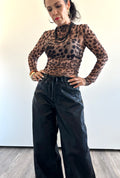Loen  Barrel Leather Pants